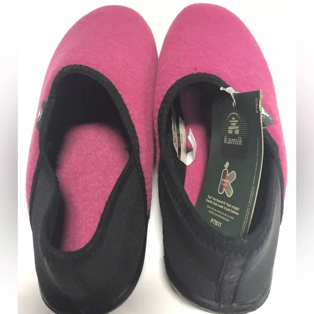 Kamik Big Kids’ Cozytime, Pink Slippers, Girls’ Size 6M.